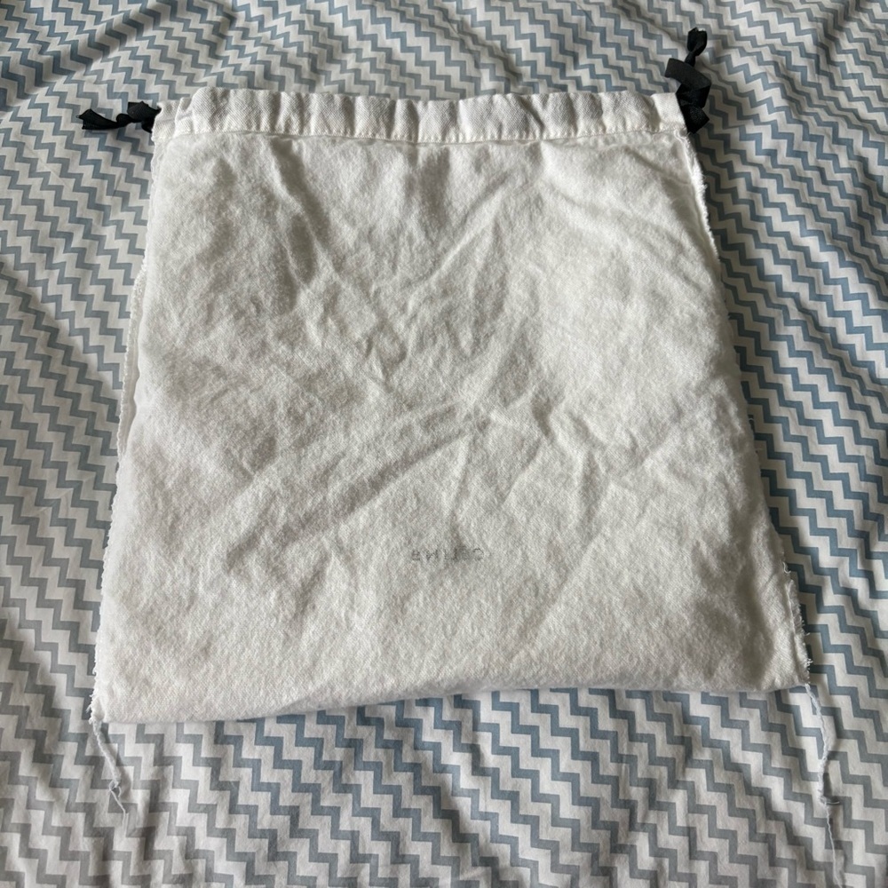 CELINE Small White Dust Bag Drawstring 12 x 13 inches - Picture 6 of 8